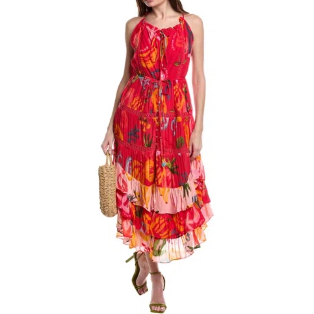 Farm Rio Mixed Fruits Ocean Maxi | Sz M